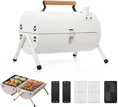 Bbq Grill Barbecue Stove, Cool Spider Pro, BBQ Set, Grate, Carbon Dish, Outdoor Activities, Camping, Portable Barbecue Stove, Charcoal Grill, Bonfire Stand, With Furnace Lid, Smokable, For 4 - 6