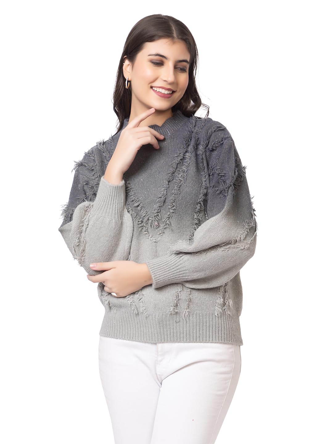 gfo Fancy Baggy Woollen Top Type Sweaters for Women-picture-49