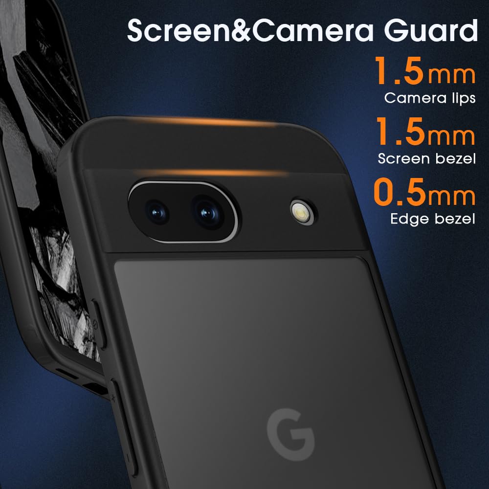 X-level Cover Compatibile con Google Pixel 10/10 Pro, Custodia Silicone Ultra Slim Sottile e Anti-Graffio Protezione in Morbida Case per Google Pixel 10/10 Pro-Blu Marino