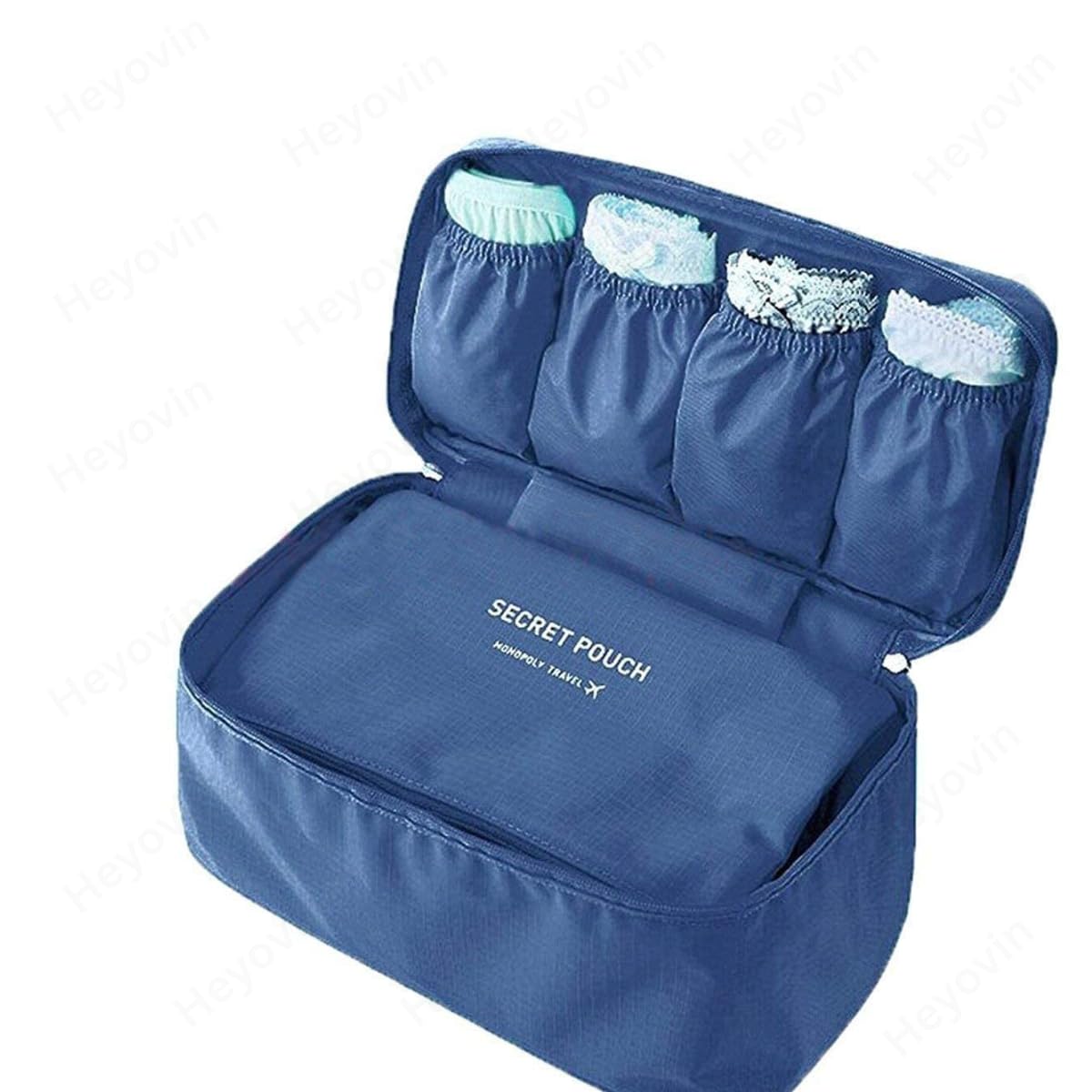 Heyovin Innerwear Travel Organizer Bag for Women | Underwear, Bra & Socks Packing Cube | Secret Pouch Lingerie Storage | Compact Luggage Storage Bag (multi color)(pack of 1)-image-49