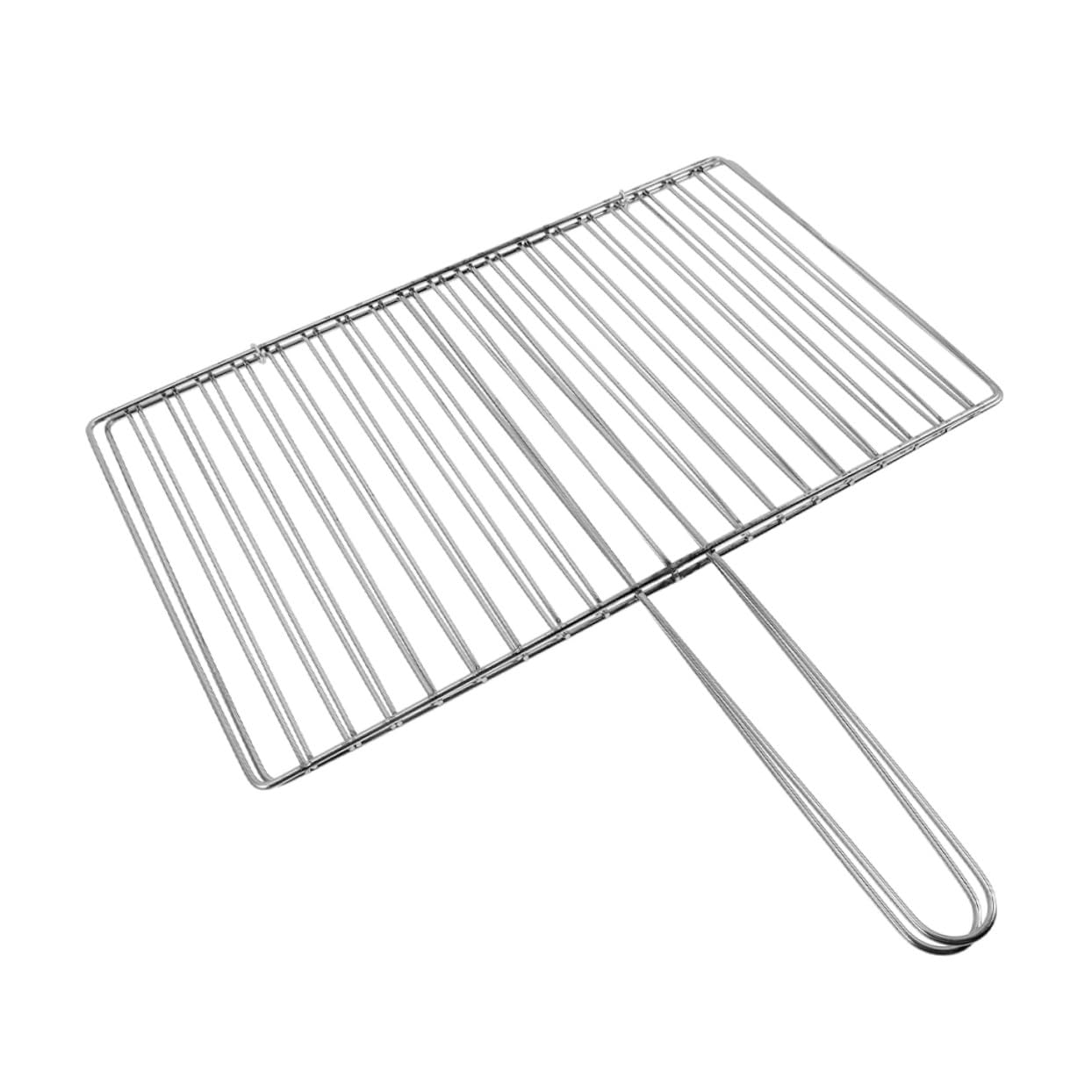 SUPVOX Cestello Griglia in Acciaio Inox 24x34 Cm per Barbecue, Supporto Verticale per Pesce, Carne e Verdure, Resistente Alte Temperature, Accessorio Versatile per Cucina Esterna e Campeggio