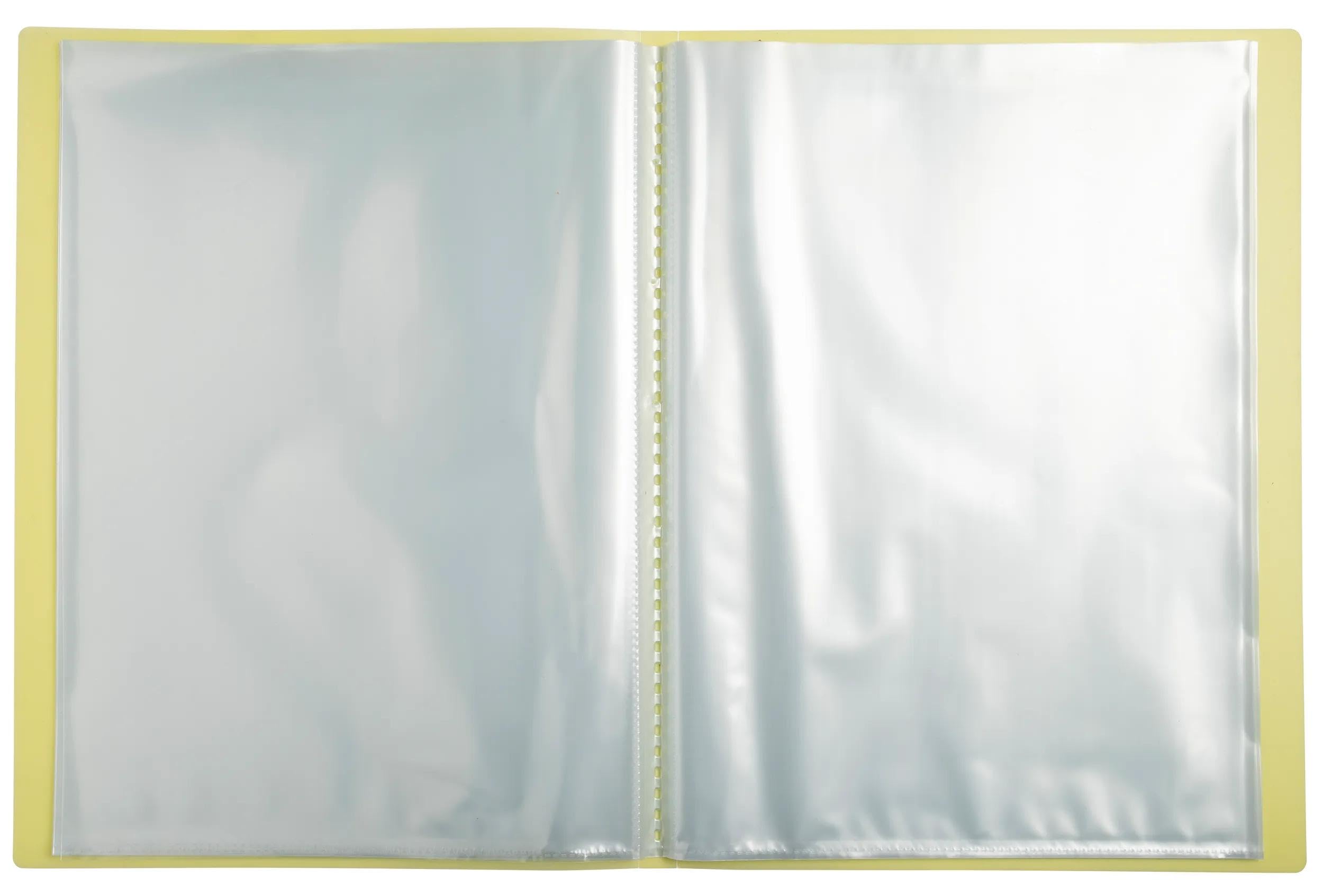Exacompta - Rif. 5859E - Cartone da 10 portadocumenti personalizzabile Kreacover Pastel - 50 buste in cristallo liscio - 100 viste - per A4 - dim 24 x 32 cm - copertina in polipro semirigida