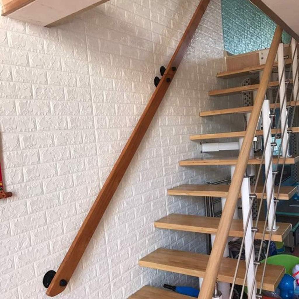 Amazon Com Handrail 1ft 20ft Non Slip Wooden Stair Railing Home Against The Wall Indoor Loft Elderly Railings Handrails Corridor Support Rod Suitable For Bars Lofts Stairs Garage Steps Size 3ft Home Kitchen