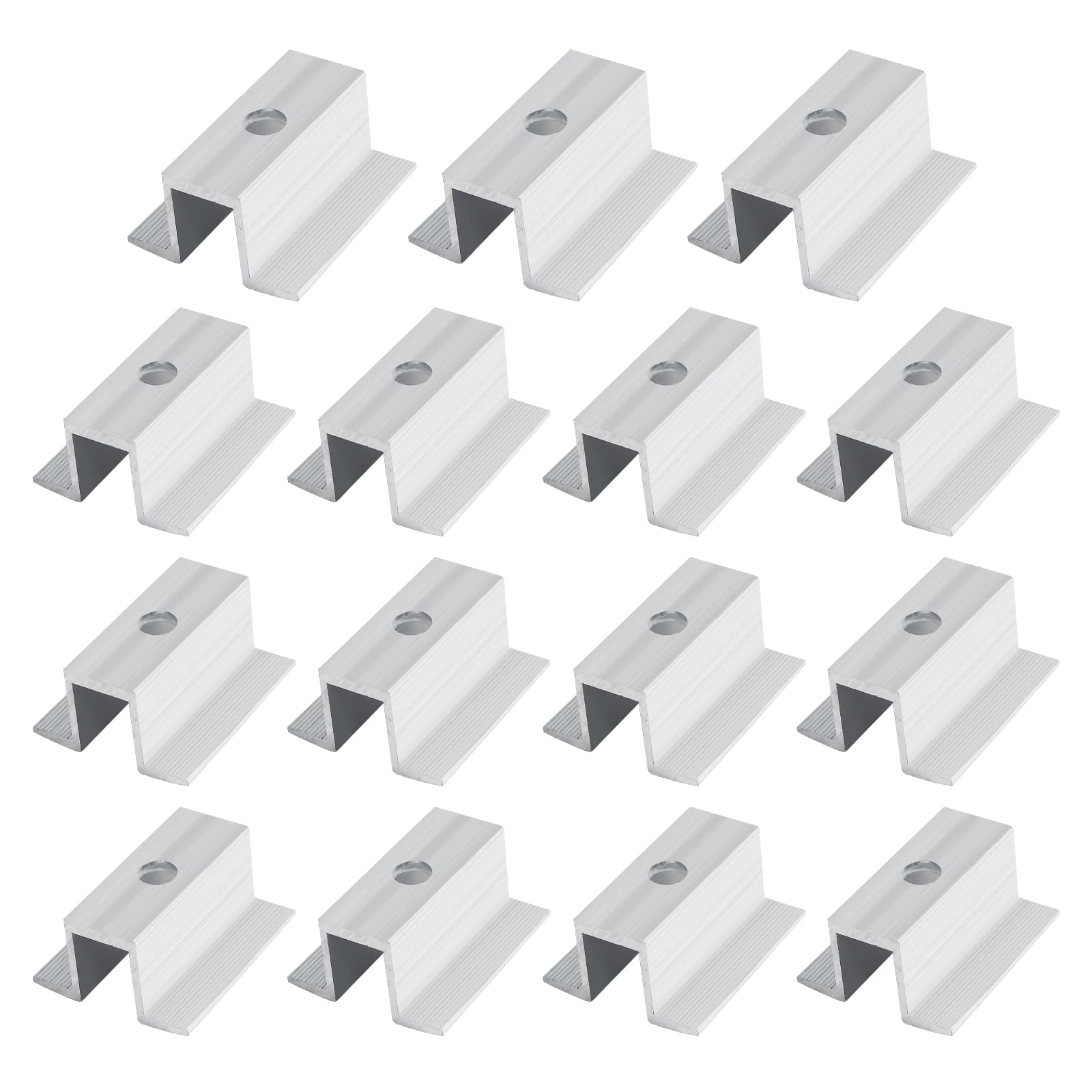 Morsetti Centrali Per Pannelli Solari - In Alluminio Per Profili 20 Mm - Foto 9