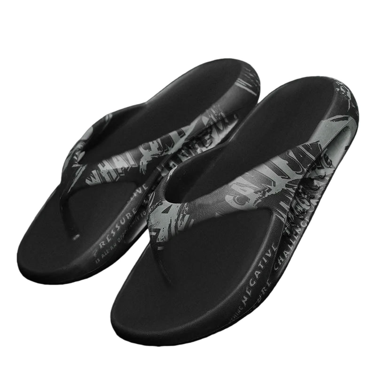 Tongs d'été graffiti EVA en noir taille 37-38 | Chaussons de plage mixtes