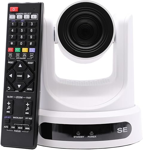 Miniatura 7 de PTZOptics Move SE 20 x 1080p Full HD PTZ PTZ Auto-Tracking Pan Tilt Zoom Cámara para transmisión en vivo y producción de video (gris) Gris,Blanco