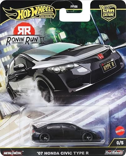 Hot Wheels Car Culture 2025 Ronin Run II '07 Honda Civic Type R 0/5 Chase Black