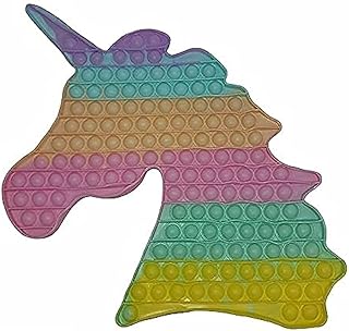Large Jumbo Unicorn Pop It Fidget Toys - Multicolor, 30cm