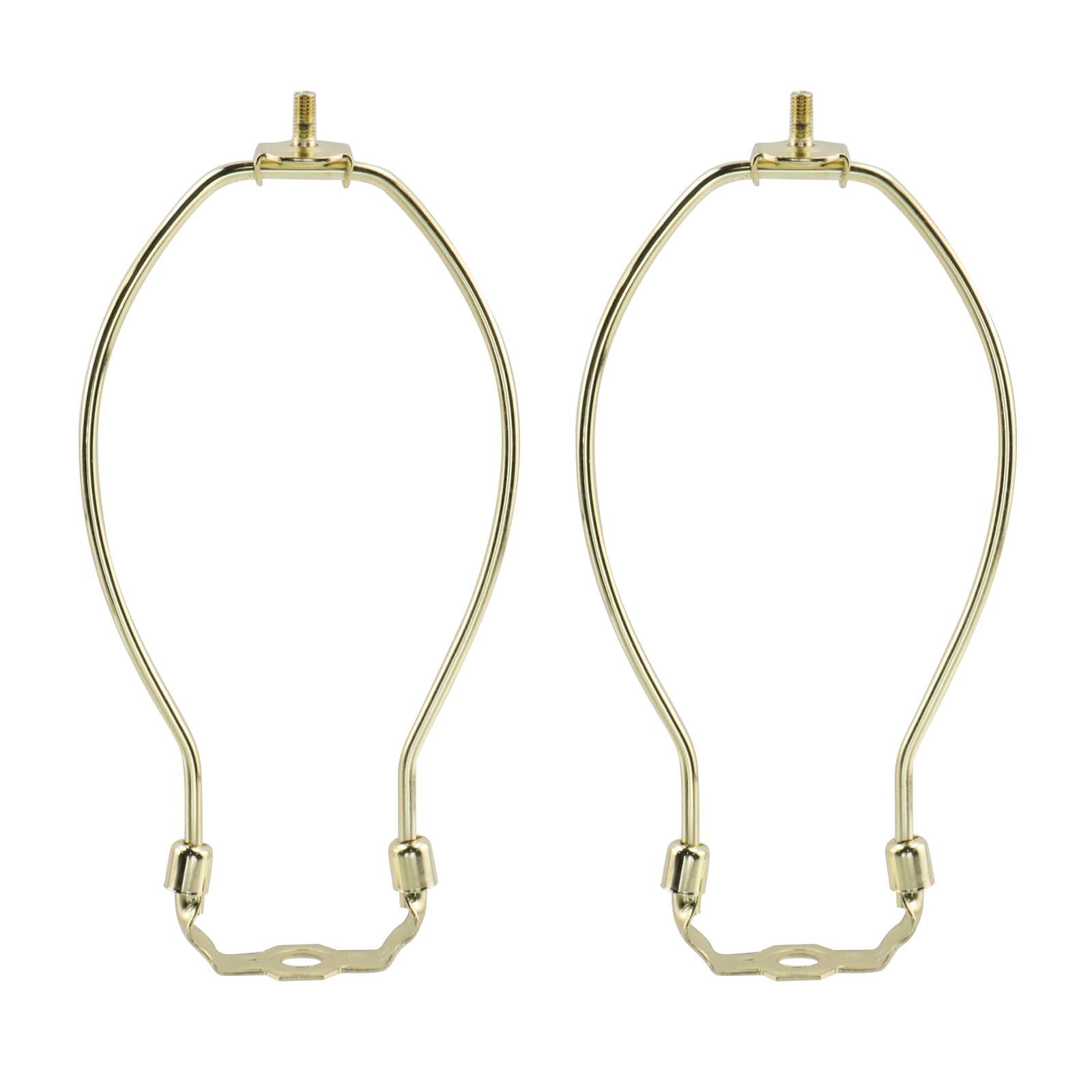 8 Inch Lamp Harp, 2 Pack Heavy Duty Lamp Shade Holder Adapter Harp Bracket Hardware for Replacement Table and Floor Accessories Lampshade Bracket