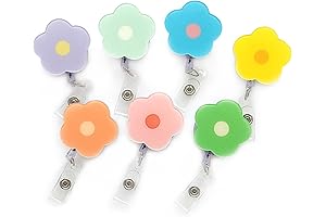 Floral Badge Reel for Nurses - Stylish and Functional