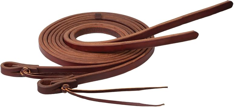 Weaver Leather Working Tack Extra Heavy Harness Split Reins with Pineapple Knot Ends, 5/8" x 8