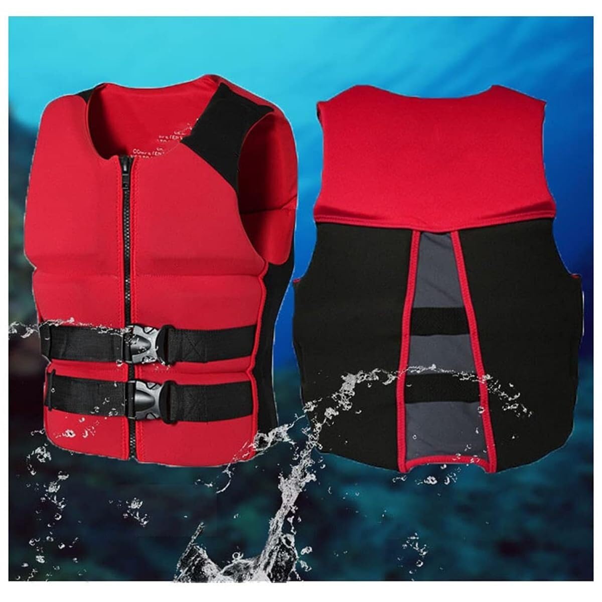 Chaleco salvavidas de alta flotabilidad for adultos, chaleco de flotabilidad ajustable, chaleco salvavidas for deportes acuáticos, equipo de seguridad for kayak y pesca, for natación, navegación y rem