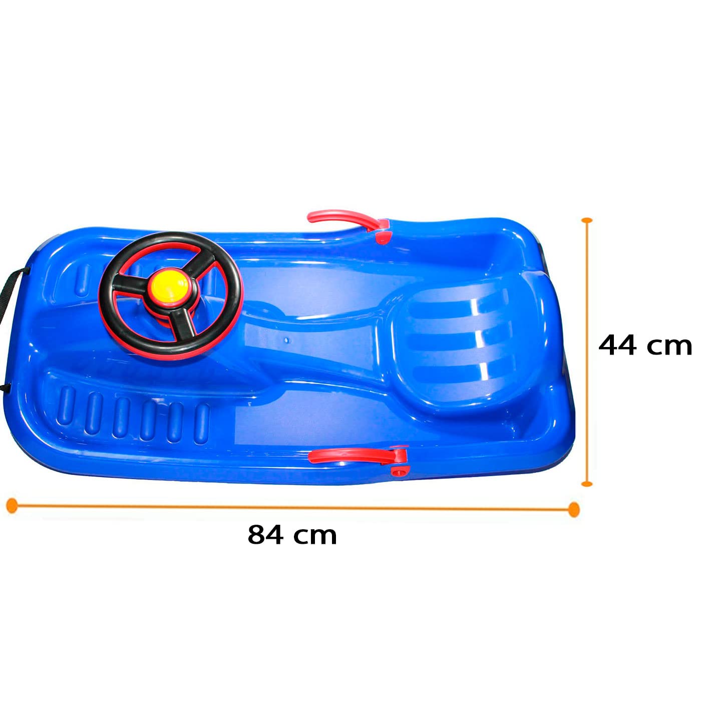 AC - Trineo de Nieve Infantil - Fabricado en plástico - Tabla de Descenso para niños con Cuerda