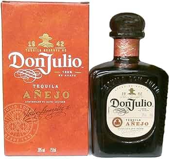 アネホ　Don Julio テキーラ 750ml ７本セット　ドンフリオ Amazon.co.jp: ドン フリオ アネホ 38% 750ml 並行 ドンフリオ