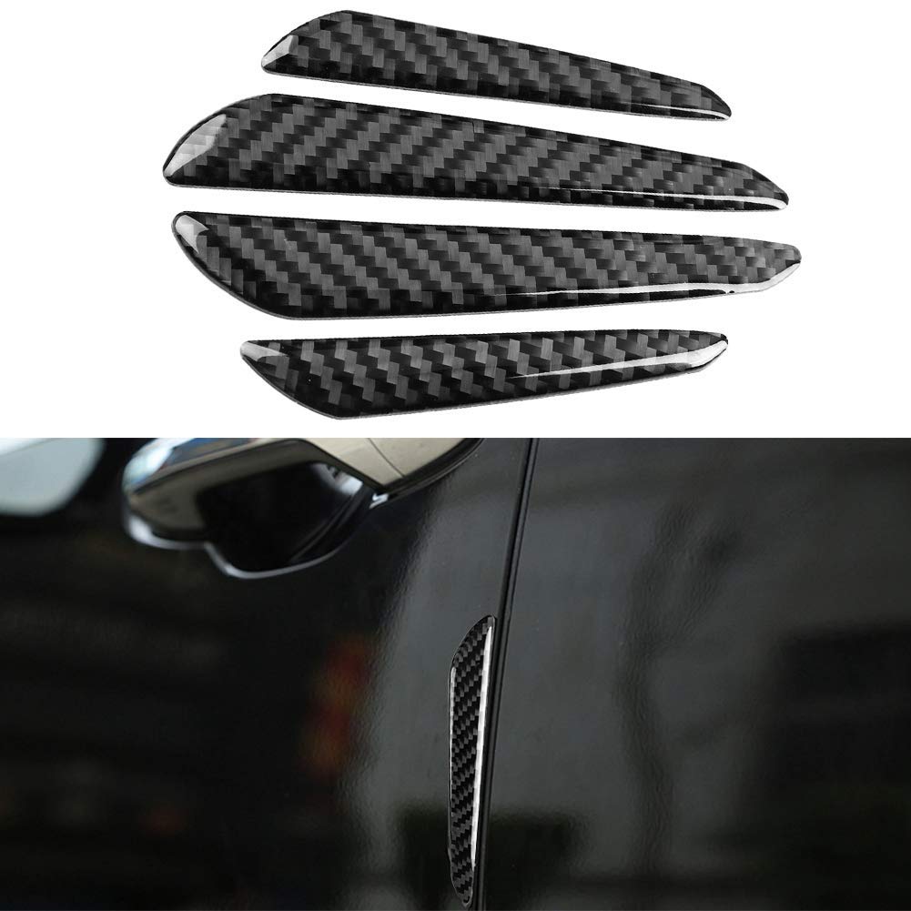 EBTOOLS Protector de Umbral de Puerta de Coche, 4 Unidades, Tiras Protectoras de Parachoques