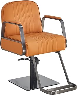Salon Chair Hydraulic Chair for Business or Home, Hair Salon Chair Barber Shop Hair Salon Stool Barber Chair Hair Cutting Chair Hair Salon (420 lbs) (Color : Gray) (Grey) (Grey) (Yellow)