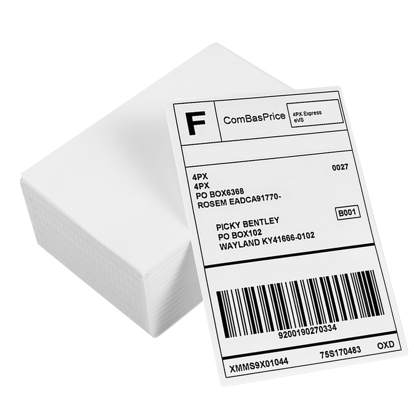HOMSFOU 500pièces Étiquettes Expédition Thermiques Étiquettes Autocollantes Pour Imprimantes Thermiques Adhésif Adresse