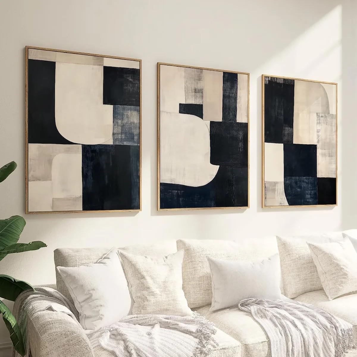 LTjiajuypd Canvas Prints Poster Wabi Sabi And Minimalist Wall Art For Japanese-Style Paintings For Living Room Bedroom Decoration(60x80cm-3Pcs)