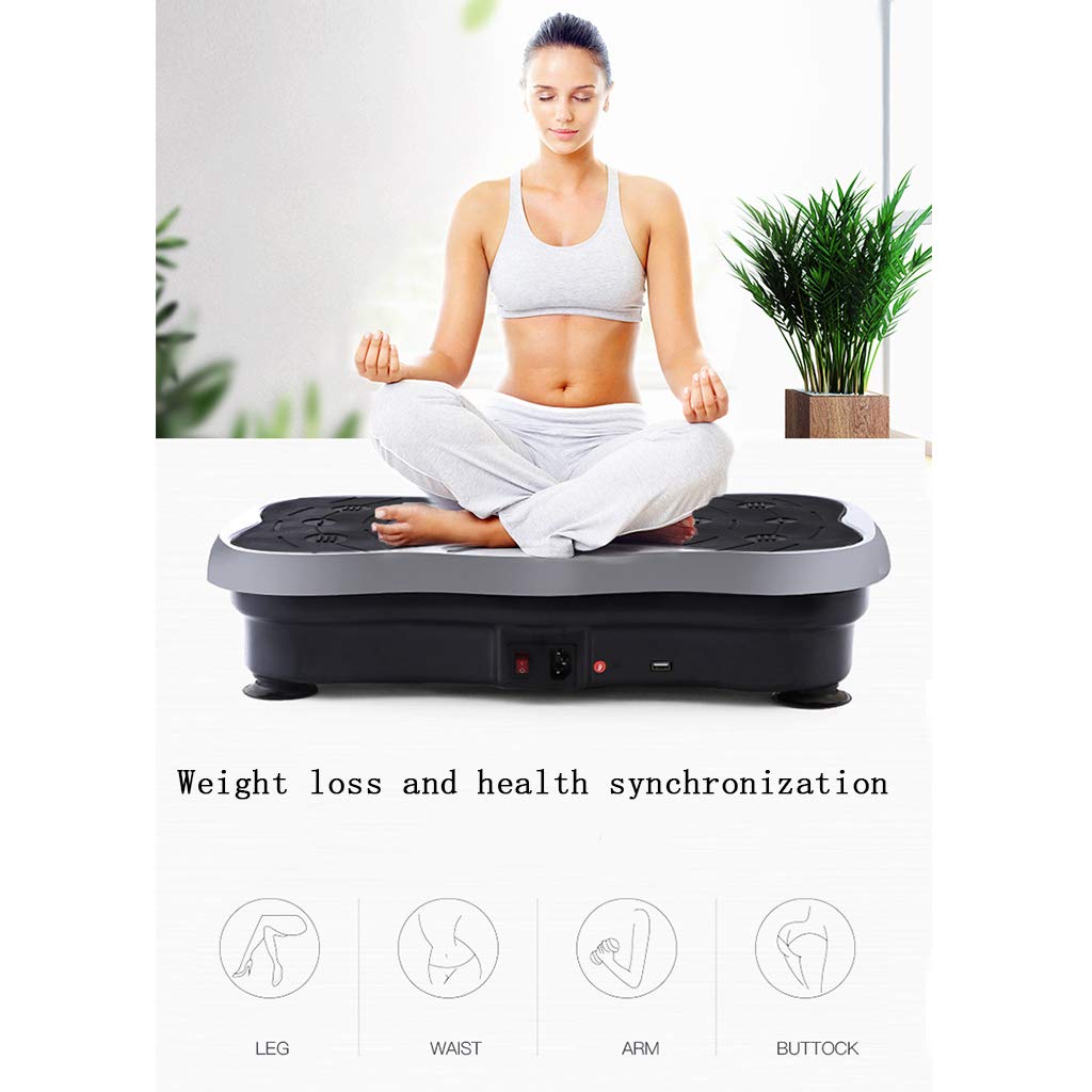 Piattaforma Vibrante Piastre vibranti per Fitness, Massaggiatore Vibrante per Tutto Il Corpo, Attrezzatura per l'allenamento Domestico Balance Trainer, per la Perdita di Peso e tonificazione del Cor