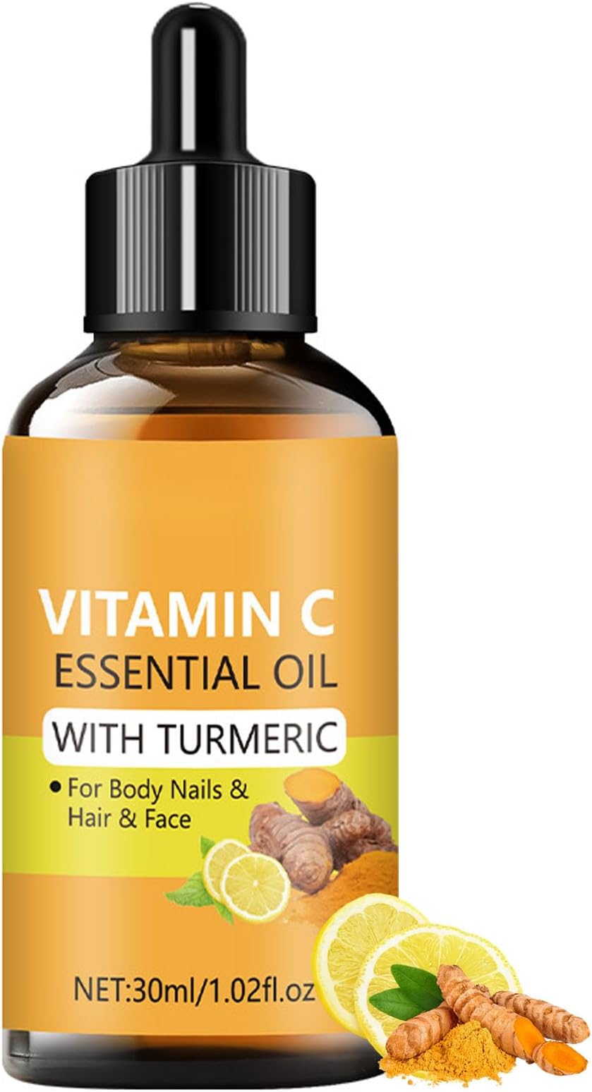 ARCHIDATE Vitamin C Turmeric Face Oil, Turmeric Facial Oils for Face, Reduce Wrinkles & Fine Lines, Firming Skin, Hydrate Dry Skin, Enhanced Skin Barrier