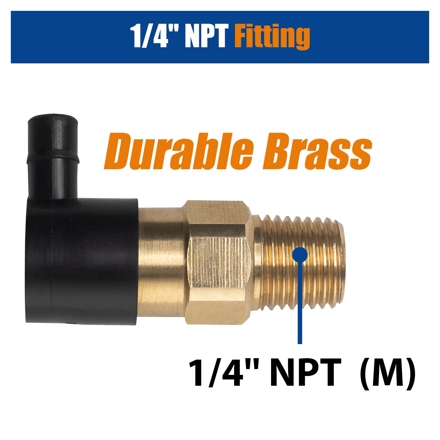 Lot de 2 soupapes de décharge thermique pour pompe de nettoyeur haute pression 1/4" NPT 208673GS, 194298GS, 678169004