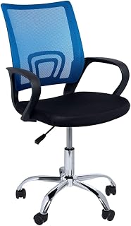Regalos Miguel - Silla de Oficina Azul y Negra Midi Pro - Máxima Ergonomía - Ideal para Escritorio y Gaming