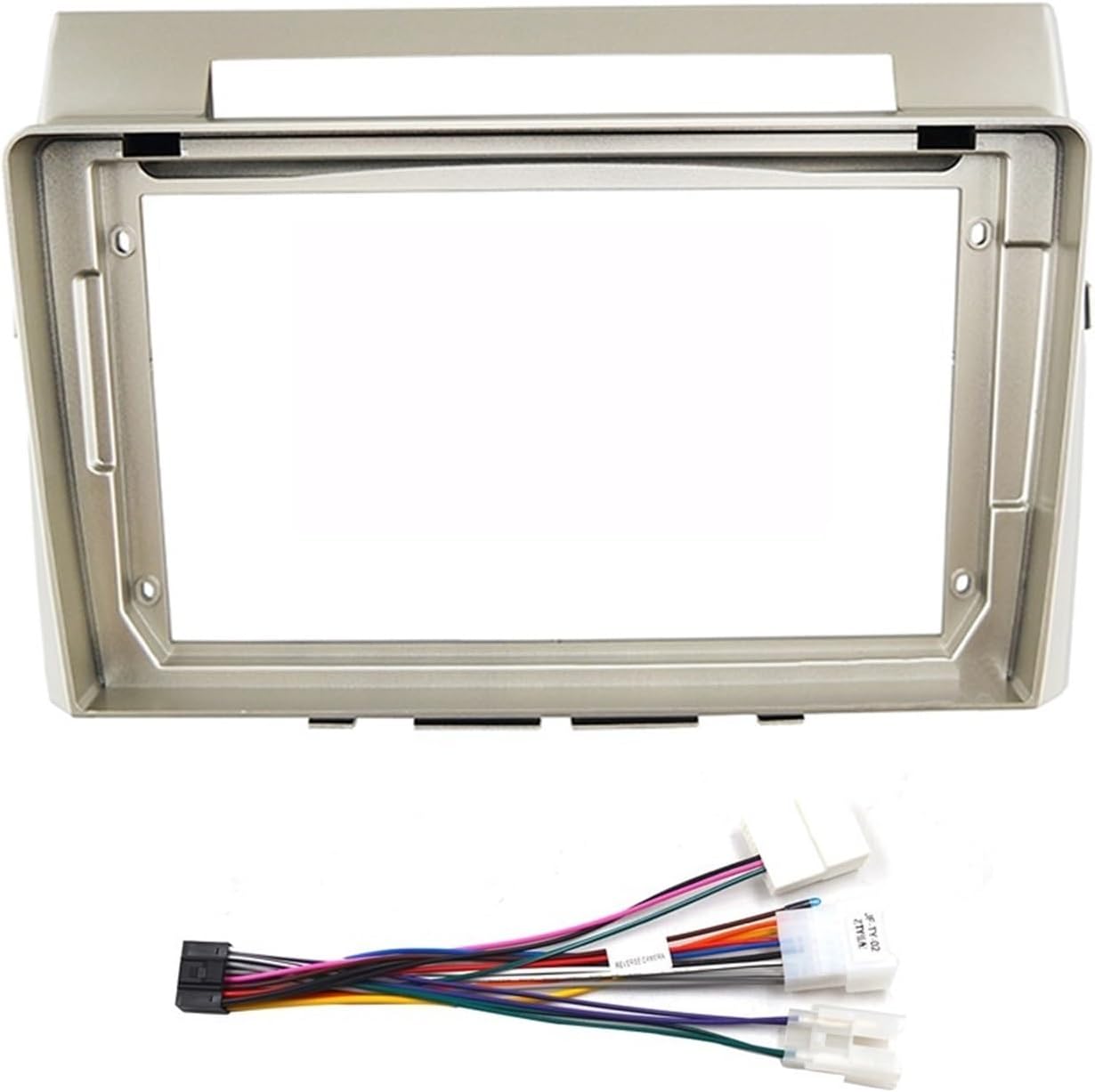 Car Radio Panel 2 DIN Car CD/DVD Radio Mounted Fit for Toyota Corolla Verso 2004-2009 Stereo Dashboard Surrounded Panel Fitting Frame Durable(Frame Cord)