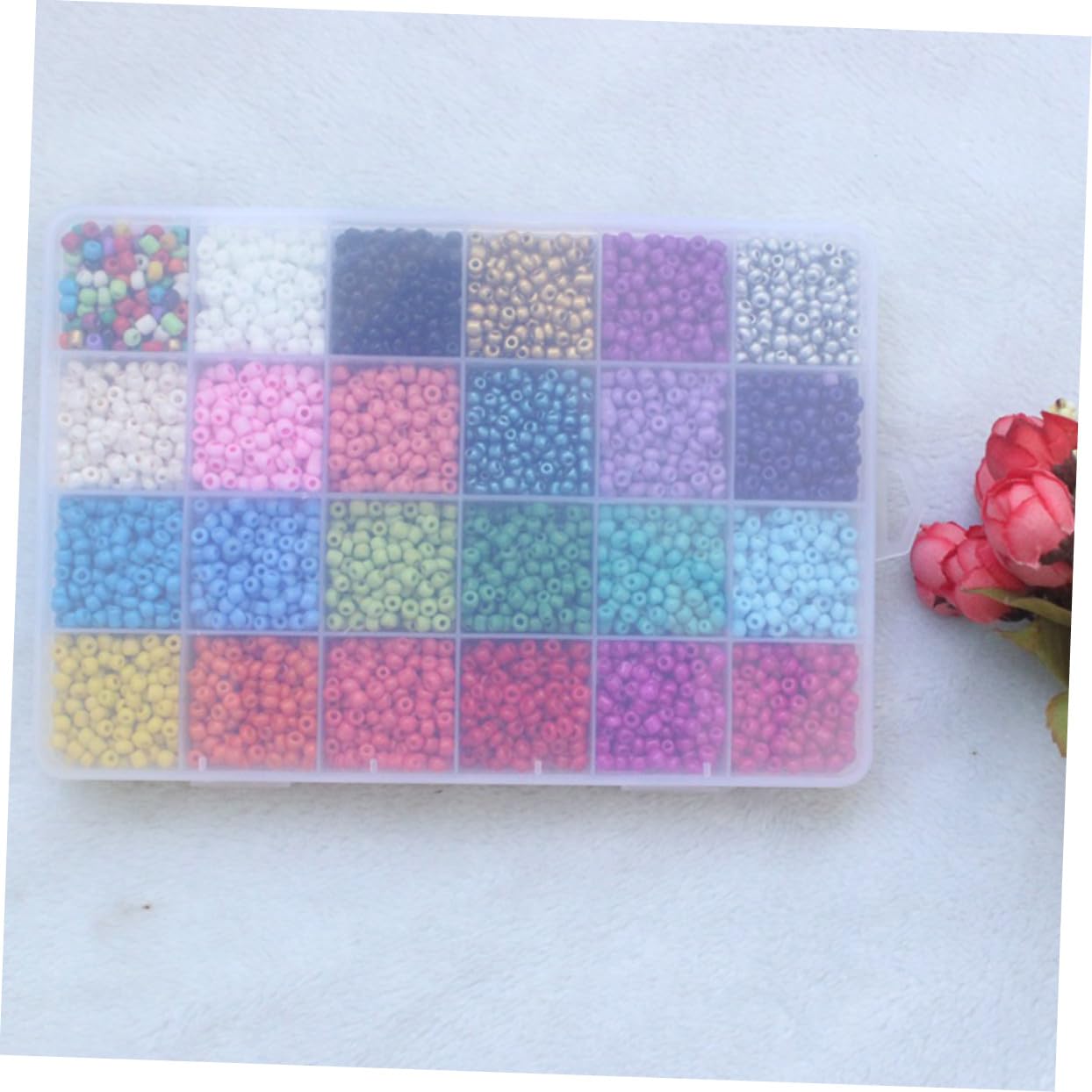Set Perline Irregolari Acriliche DIY 4000 Pezzi 4 Mm