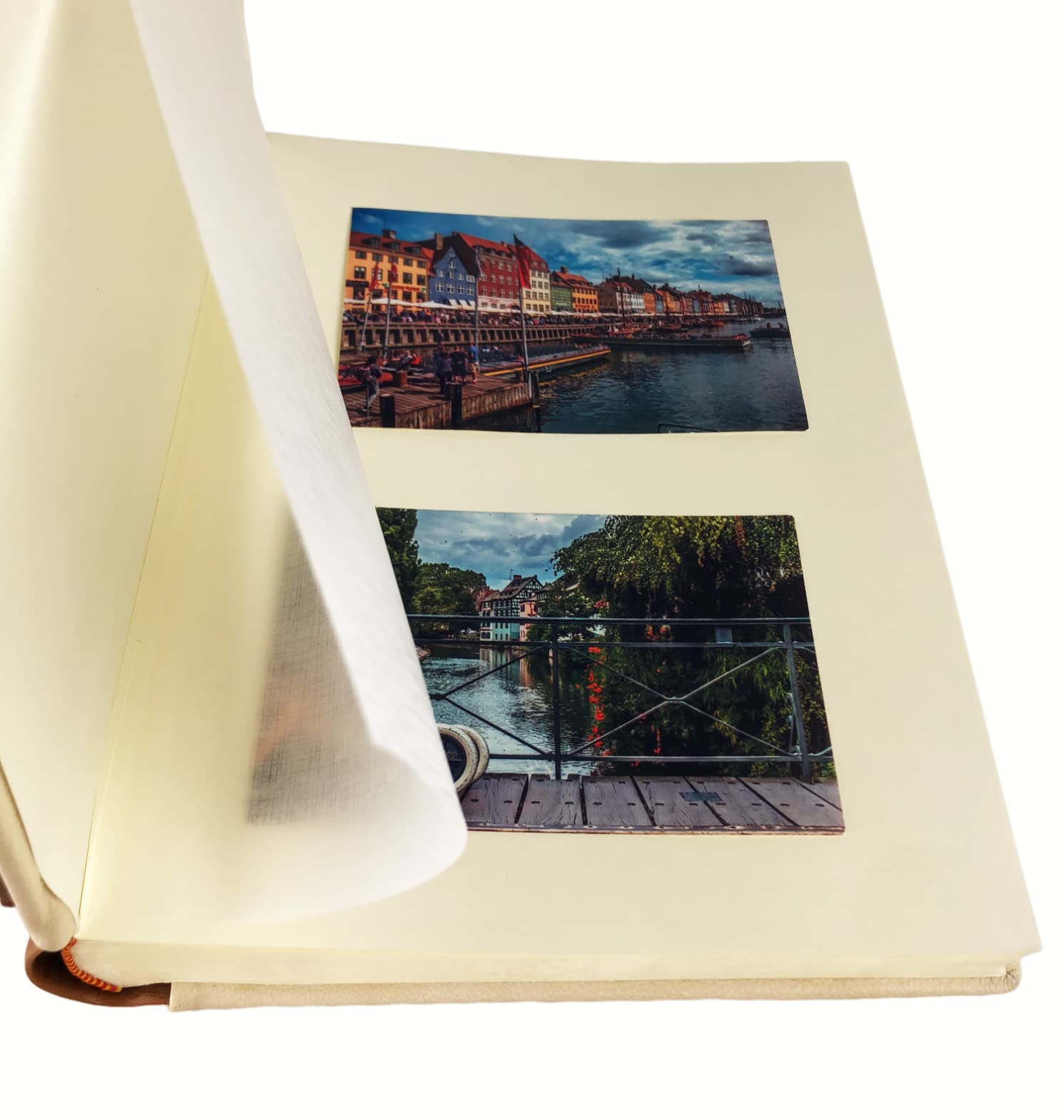 Album Fotografico artigianale elegante in Tessuto Alcantara, Personalizzabile con Incisione. Ideale per Matrimonio, Comunione, Battesimo, Qualsiasi Evento (Aorio)