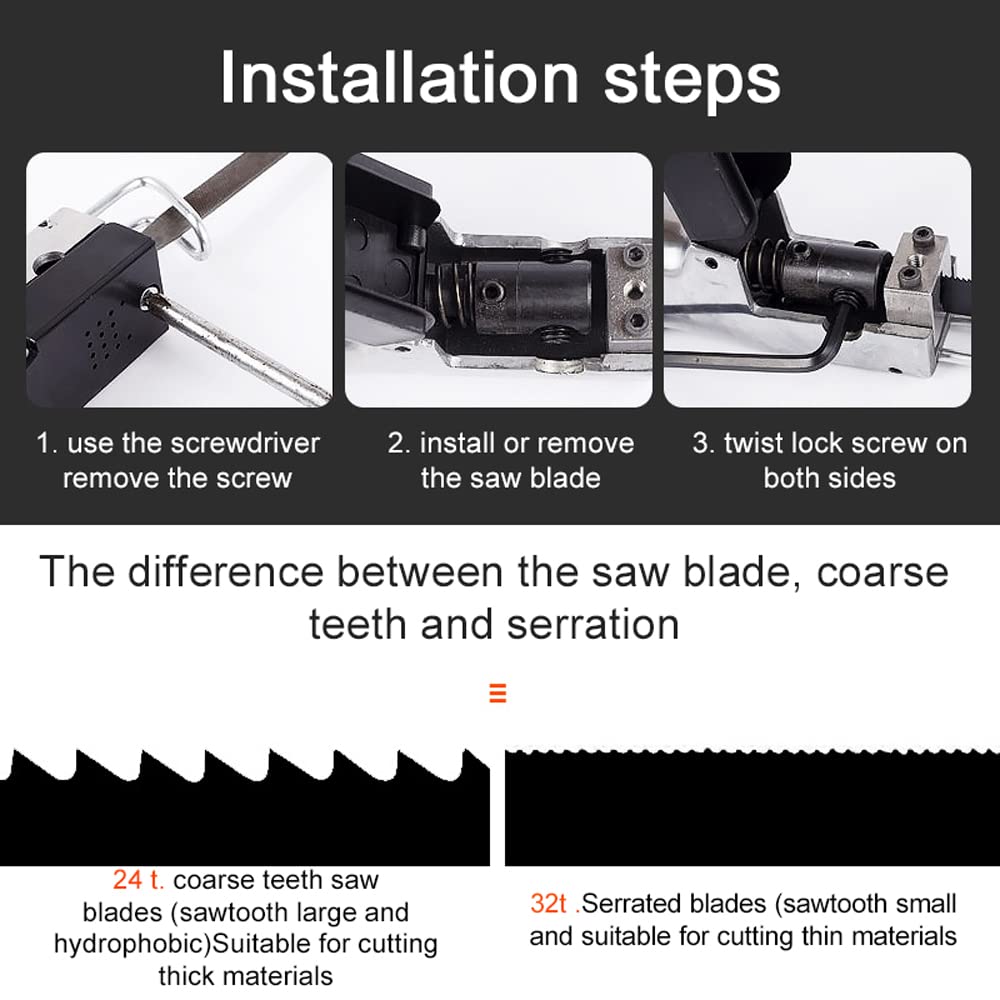 YWBL-WH Sierra Neumática, Sierra Alternativa de Aire, Herramienta de Sierras Neumáticas para el Cuerpo, Cortador de Sierra para Metales de Alta Resistencia para Corte Automático de Chapa