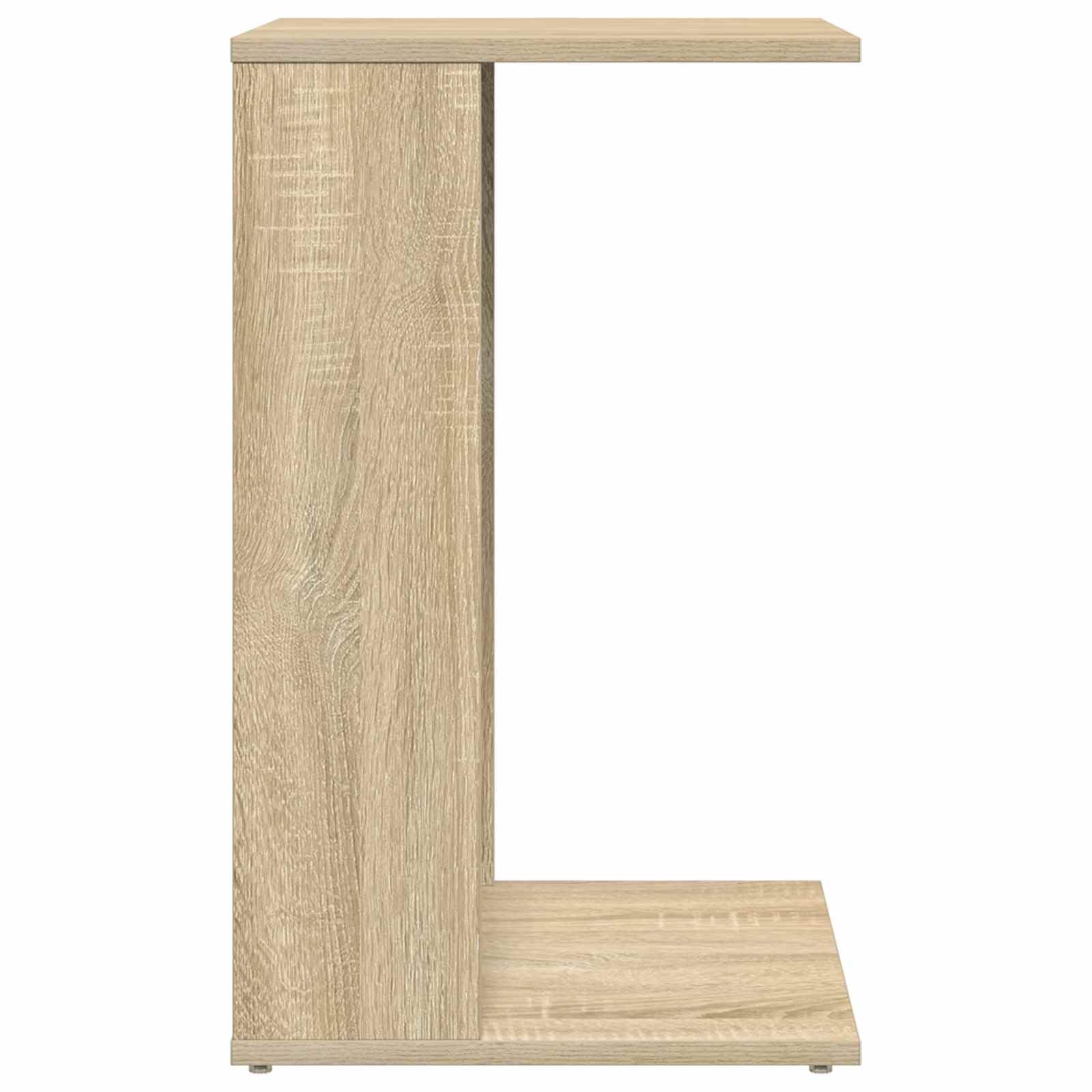 Mesa auxiliar de roble Sonoma, 40 x 38 x 62,5 cm, moderna mesa de centro de madera para salón y dormitorio, mesa estable con aspecto de madera para sofá y sillón