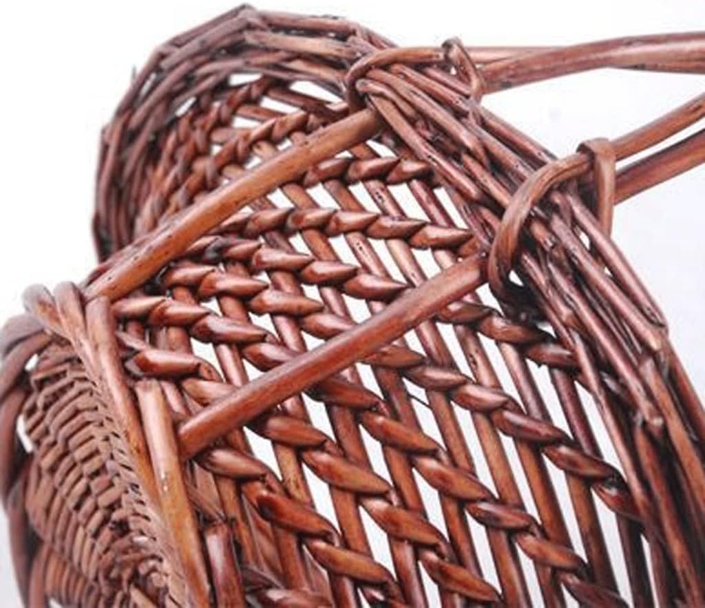 Rattan Carry Basket Rattan Fruit Basket Dance Photo Props Flower Girl Scattering Flower Size Flower Basket Hand