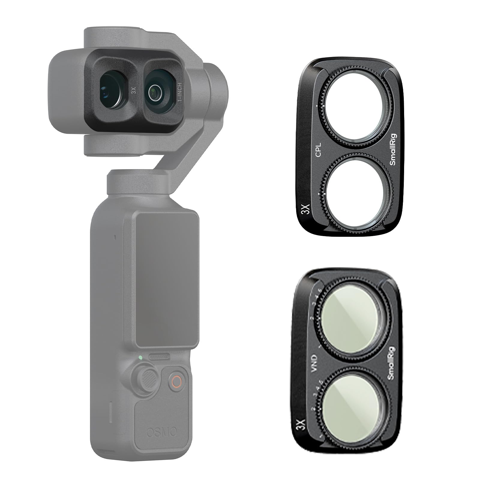 SMALLRIG VND 1-5 & CPL Filter Kit for DJI Osmo Pocket 4P Accessories