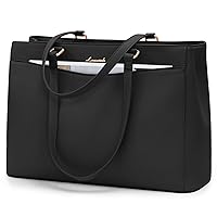 LOVEVOOK Borsa Donna Grande, PU Pelle Borse da Lavoro Università Tote Bag porta PC 15.6 Pollici