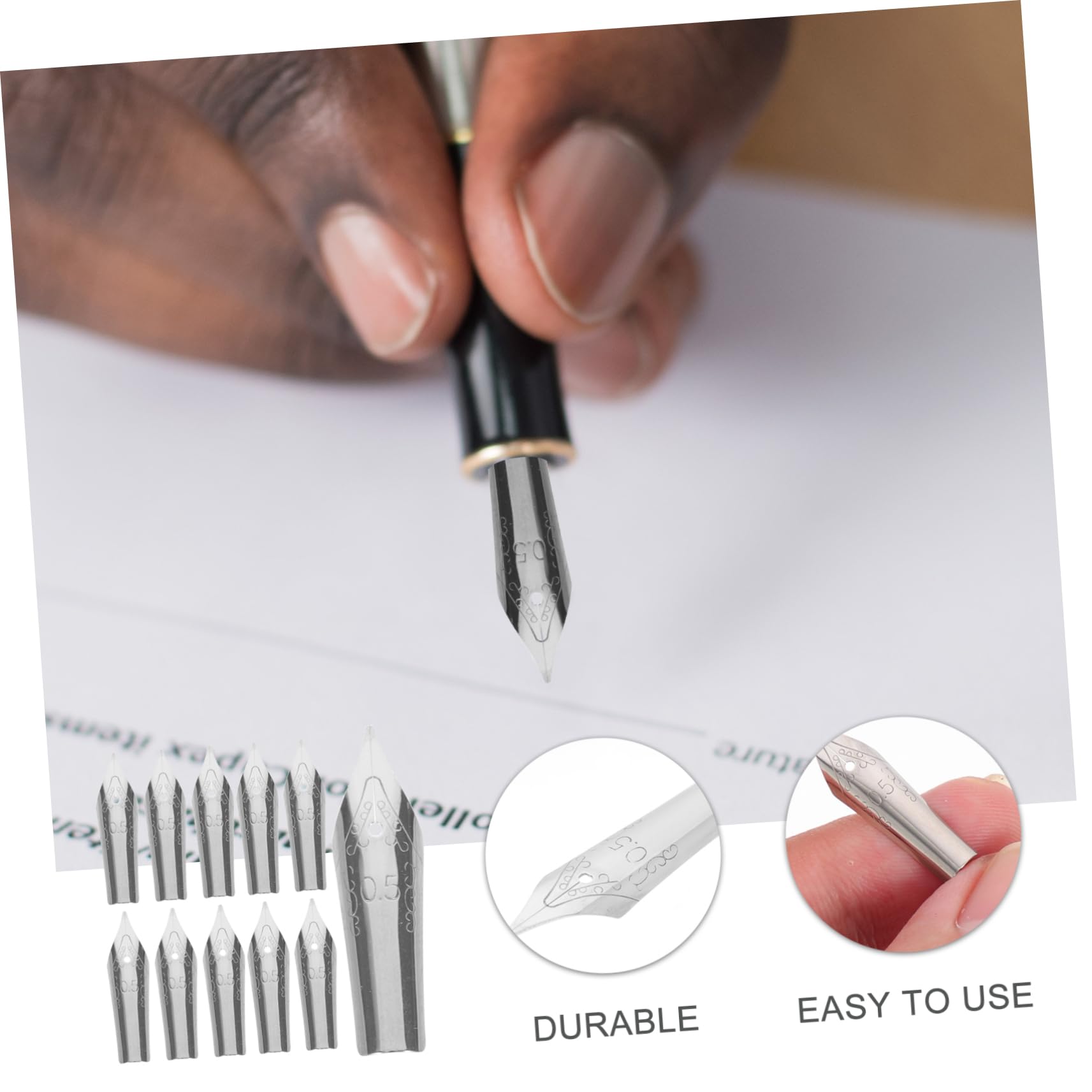 TEHAUX 150stücke Teiliges Set Stahlfeder-nibs Für Kalligraphie Ersatzfedern Für Füllfederhalter Geeignet Für Schüler Und Kunstliebhaber Präzises Schreiben Und Üben Leicht Zu