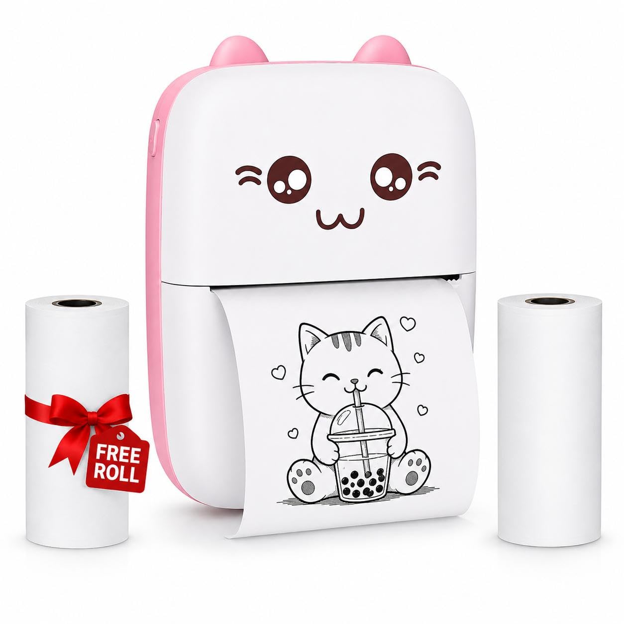 Willen Mini Portable Thermal Printer – Bluetooth Pocket Printer for Kids & Adults, 57mm Inkless Photo & Label Printer with (1 Roll + 1 Extra Roll) Prints B&W Notes & Stickers-image-19