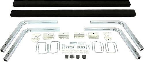 Miniatura 3 de ECOTRIC Kit de guía de remolque de barco de 24"61", rieles guía guía de acero galvanizado con herrajes