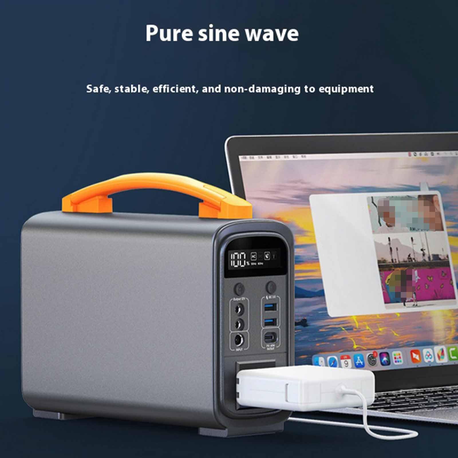 Przenośny wielofunkcyjny generator awaryjny, stacja szybkiego ładowania laptopów 200 W, 192 Wh-320 Wh, delikatny i kompaktowy, do użytku na zewnątrz, w sytuacjach awaryjnych, w przypadku awarii zasi