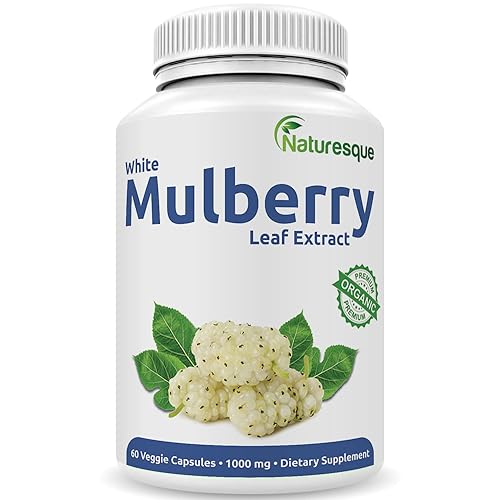 Naturesque White Mulberry Leaf Extract 1000mg | 60 Vegan Capsules