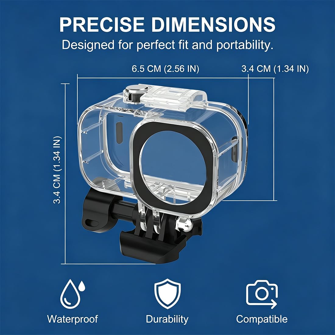 EBHO Accessori DJI Osmo Nano, 45M Waterproof Case subacquea Custodia subacquea Camera Borsa protettiva Dive Case Accessori per DJI Osmo Nano Fotocamera