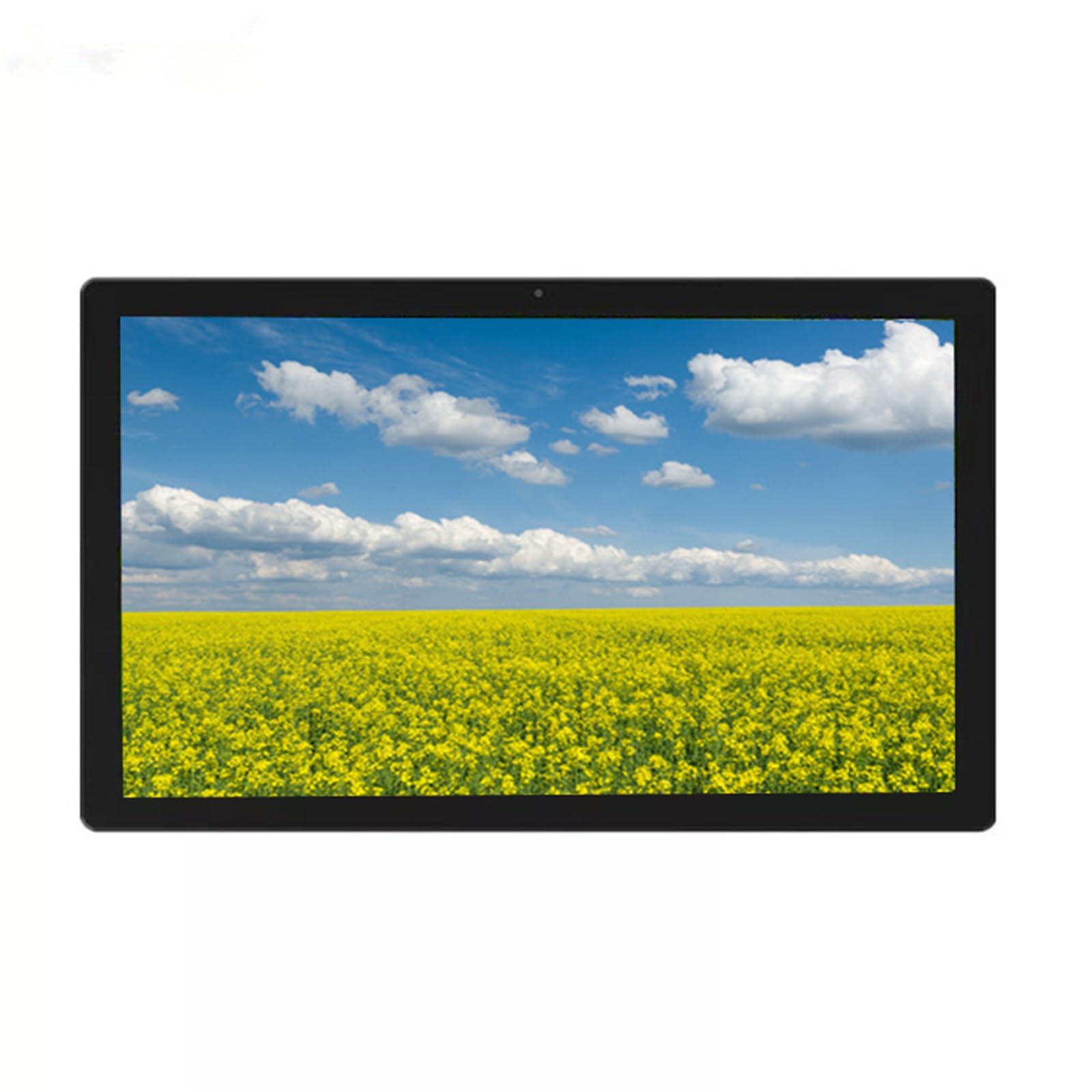 32-calowa cyfrowa ramka na zdjęcia HD WiFi, montowana na ścianie elektroniczna maszyna reklamowa do albumów fotograficznych, do użytku domowego i komercyjnego (czarna)