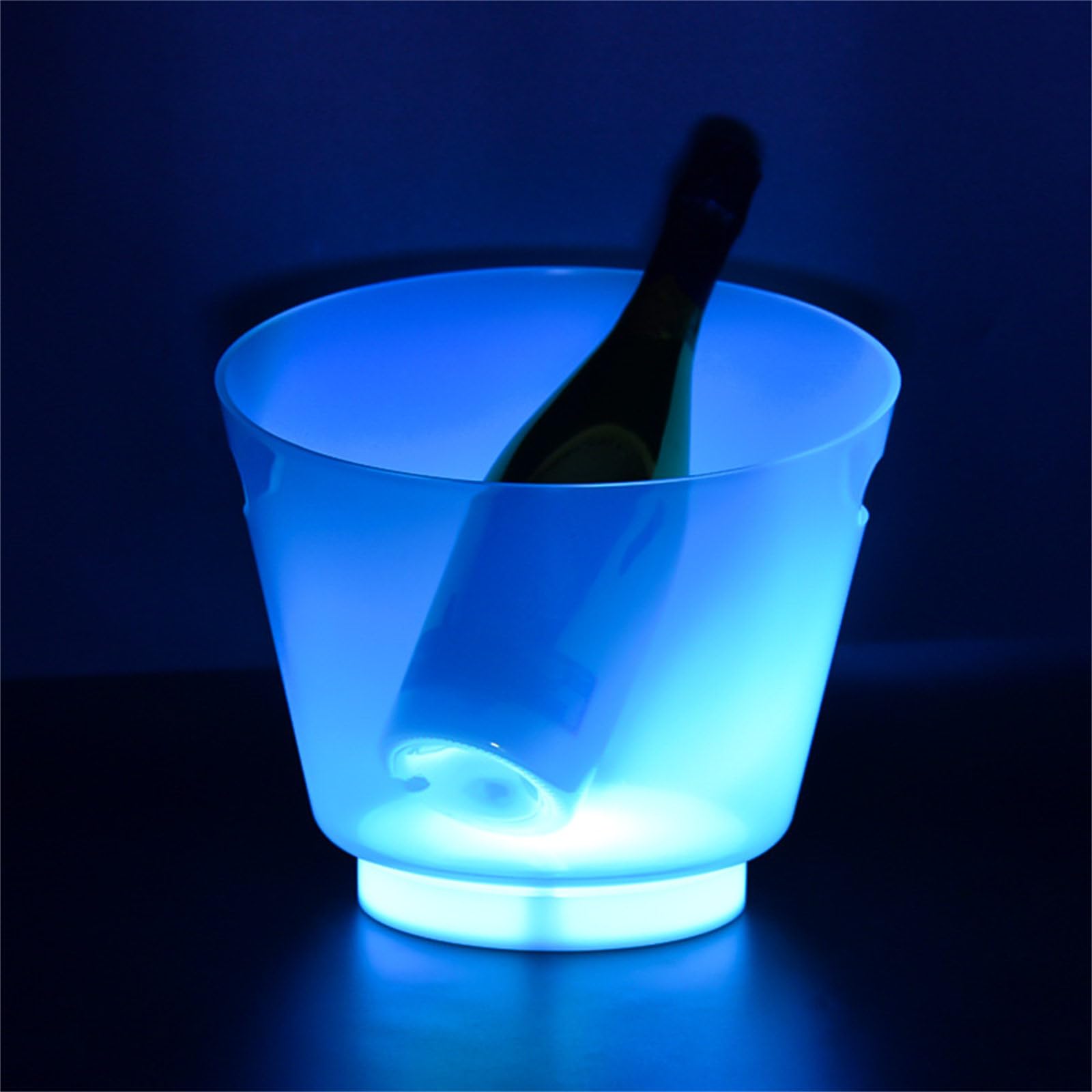 Enfriador de champán irrompible con luz Multicolor Construcción portátil Ideal para Bodas en la Playa Reuniones Enfriadores de champán Impermeables