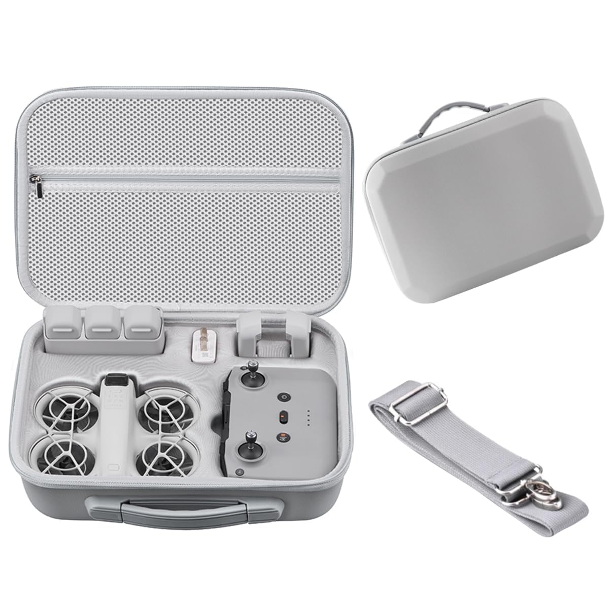 VicBou Sacoche de Transport pour DJI Neo 1 Sac de Rangement Kit, étui de Transport de Voyage pour DJI Neo 1 Fly More Combo Valise Compacte étanche Accessoires, pour Rangement Drone