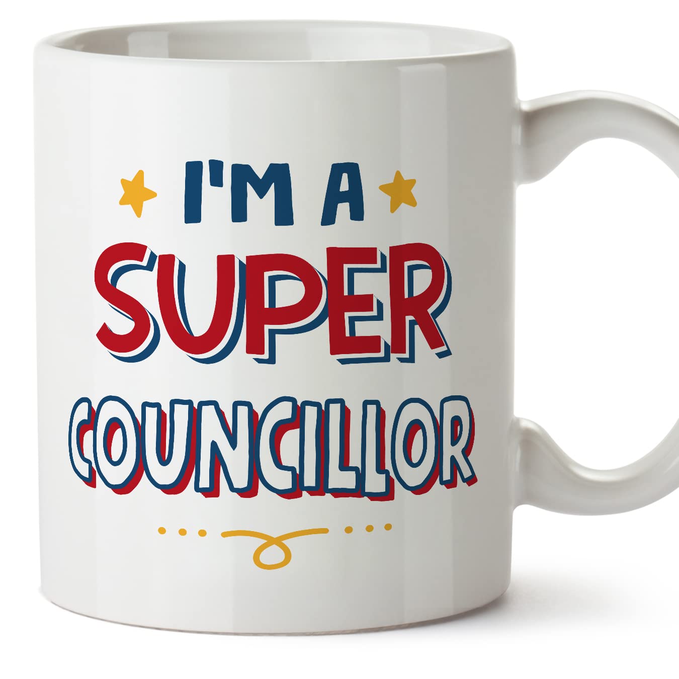 MUGFFINS Councillor Mug - in English - I'm Super - Funny Gift for Colleagues - Ceramic 11oz Mug โ image 1