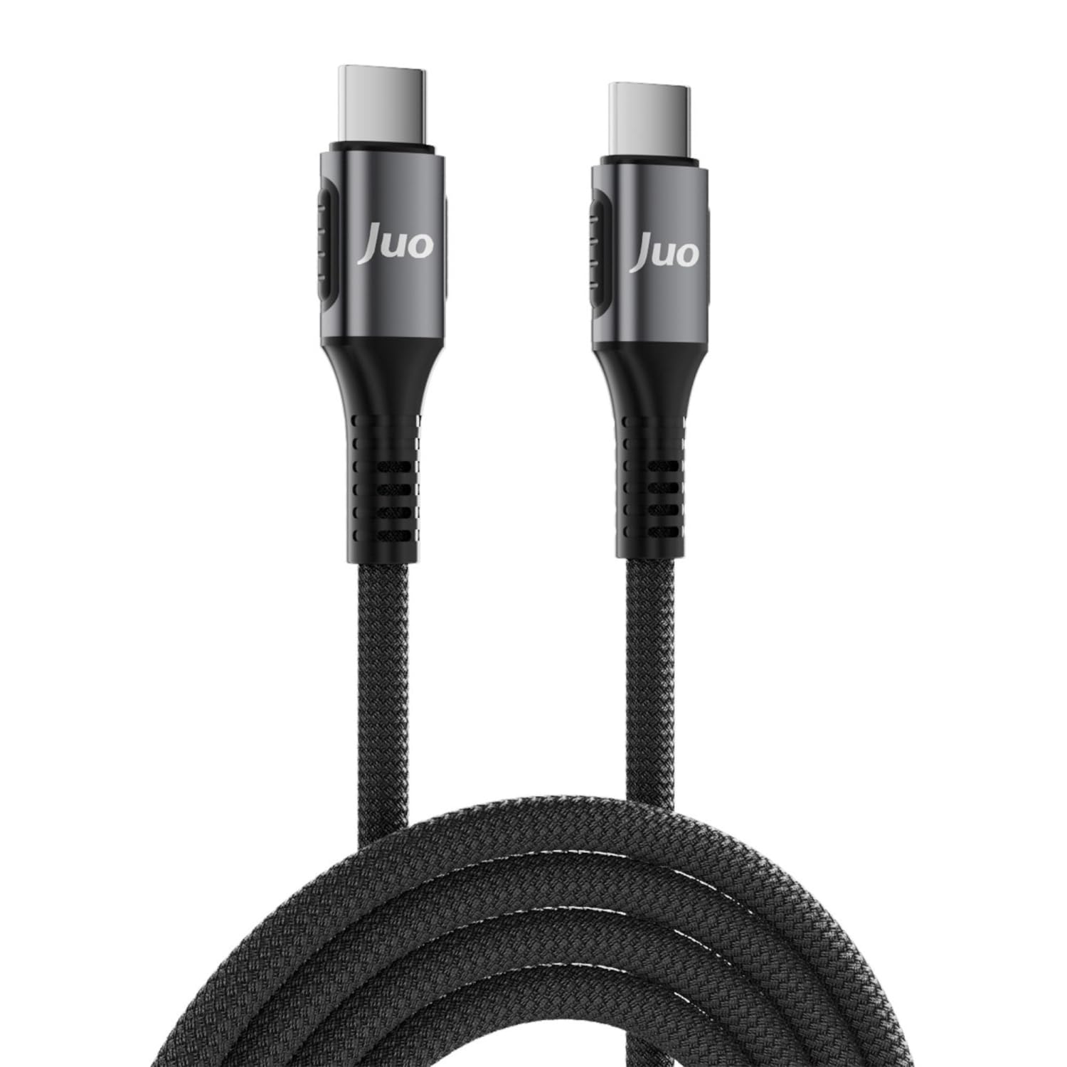 Juo 60W USB Type-C to Type-C Örgülü PD Hızlı Şarj ve Data Kablosu 1 Metre