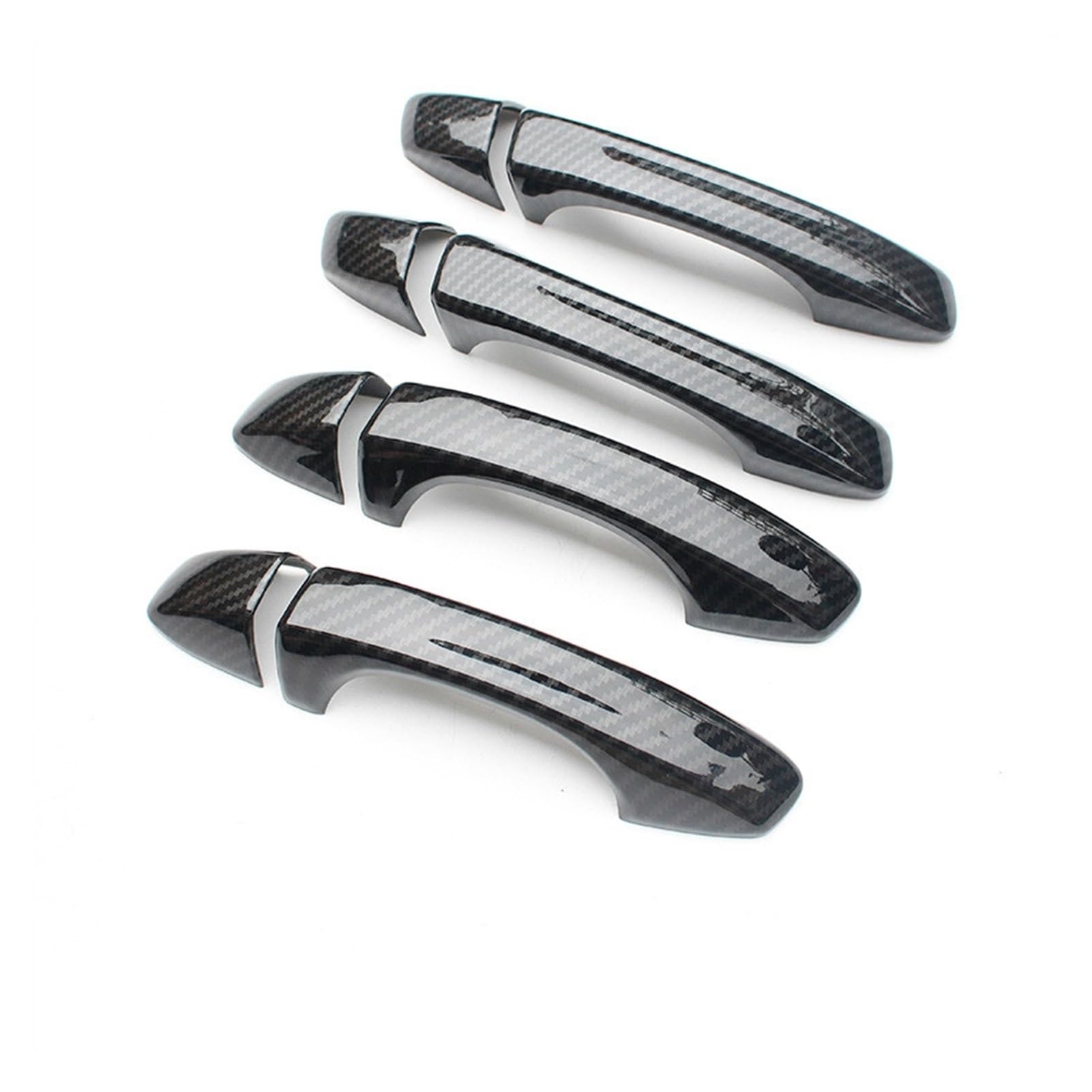 Fahbstr 3 Exterior Door Handle Cover For Kodiaq 2017-2021 Kodiak Carbon Fiber Chrome Car Side Door Handle Cover Trim Sticker Styling Accessories(3)