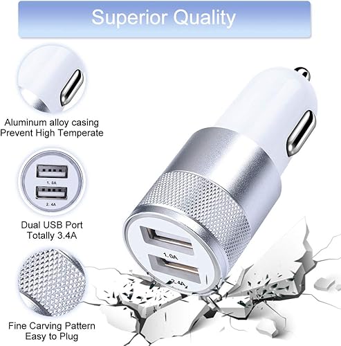 Miniatura 3 de Fast USB C Charger, Powerful QC 3.0 Charger+Car Charger Adapter+6ft USB Type C Cable for Samsung Galaxy S24 UltraS24+S23 FE UltraS22S21S20 Ultra,