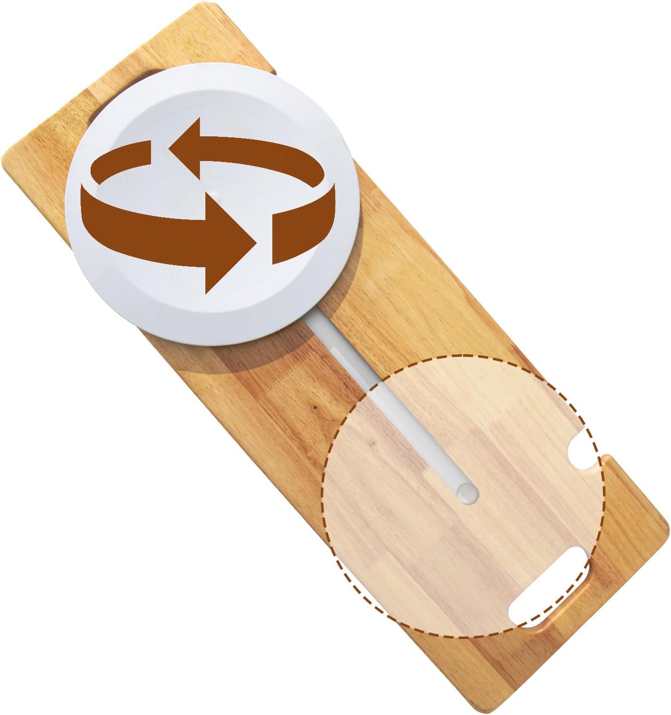 Slide Transfer Board,Slide Board with Turntable, FSA Eligible, Make Transfers Easier,Heavy-Duty Sliding Board for Patient Senior and Handicap Move Assist and Slide Transfer,Wheelchair to Bed/Car
