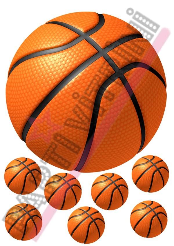 Basketbol 2 Temalı Pasta Kurabiye Üstü Gofret Plaka Baskısı