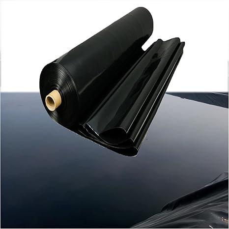 Image BYPING Pools Membrane, Impermeable Film Flexible Foldable 0.2mm Pond Liner For Pond Water Storage, River Slope Protection, Custom Size (Color : Black, Size : 6x15m)